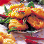 Frittelle di pesce misto con verdure