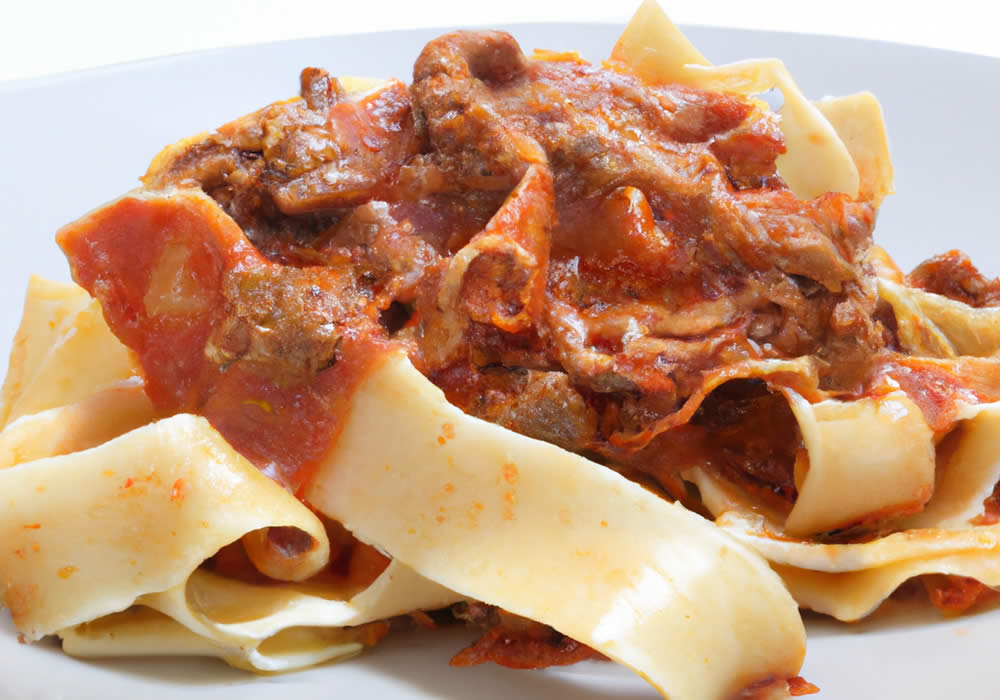 Le pappardelle al sugo di cinghiale - Sapori e Sfizi