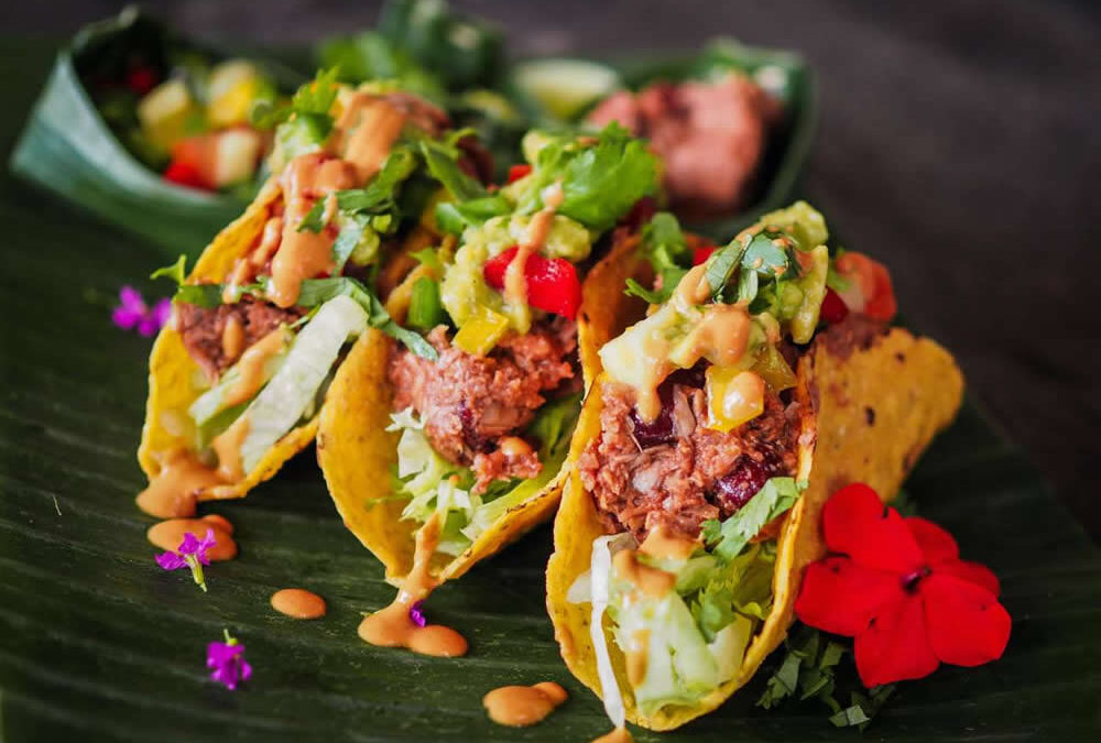 Tacos di jackfruit vegano