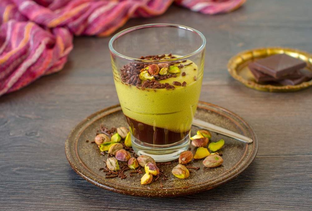 mousse pistacciho e cioccolato