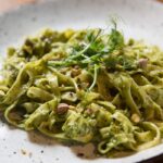 Tagliatelle ai Pistacchi con Pesto alla Genovese