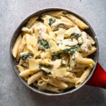 Penne al Pollo in Crema di Spinaci