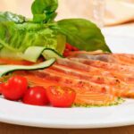 Carpaccio di Salmone con pomodorini